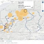 NYT map graphic on toxic contamination from natural gas wells